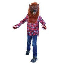 Fantasia Lobisomem Infantil Com Máscara Lobo