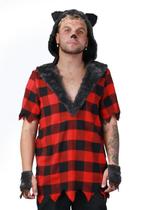 Fantasia Lobisomem Masculino Halloween Adulto C/ Acessório Fantasia Lobisomem Masculino Halloween Adulto C/ Acessório