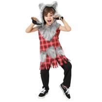 Fantasia Lobo Mau Infantil com Capuz e Luvas Fantasia Lobo Mau Infantil com Capuz e Luvas
