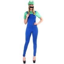 Fantasia Luigi Feminino - Mario Bros - Nintendo