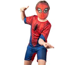 Fantasia luxo homem aranha-spider man infantil - licenciada