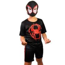 Fantasia luxo homem aranha-spider miles morales - licenciada Fantasia luxo homem aranha-spider miles morales - licenciada