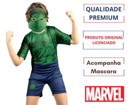 Fantasia luxo hulk infantil original-licenciada Fantasia luxo hulk infantil original-licenciada