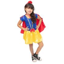 Fantasia Luxo Infantil Princesa Disney Branca de Neve