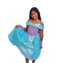 Fantasia Luxo Pequena Sereia Infantil 2 a 12 anos - Encante-se nas Festas!