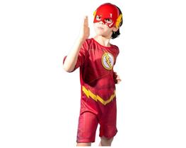 Fantasia luxo the flash infantil original - supermagia