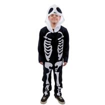 Fantasia Macacão Esqueleto Infantil Halloween