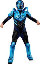 Fantasia: macacão Rubie's Boy's DC Deluxe Blue Beetle com máscara Fantasia: macacão Rubie's Boy's DC Deluxe Blue Beetle com máscara