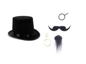 Fantasia Magico Cavalheiro Anos 30 Cartola e Bigode Festas Fantasia Magico Cavalheiro Anos 30 Cartola e Bigode Festas