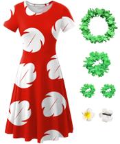 Fantasia Maisolly Halloween, cosplay feminino, havaiana, Lilo S Fantasia Maisolly Halloween, cosplay feminino, havaiana, Lilo S