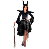 Fantasia Malévola Adulta de Halloween C/Tiara Fantasia Malévola Adulta de Halloween C/Tiara
