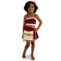 Fantasia Maori Infantil com Top, Saia e Colar