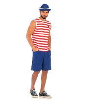 Fantasia Marinheiro Adulto Regata Verão
