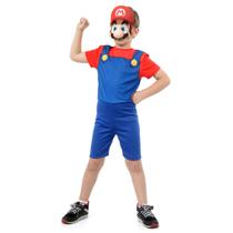 Fantasia Mario Bros Infantil - Super Pop - Super Mario World - Original