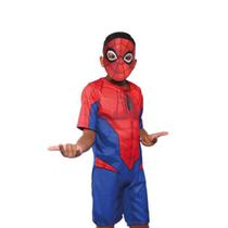 Fantasia Marvel Carnaval Meninos Homem Aranha Spider Tam G