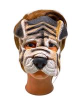 Fantasia Máscara Cachorro Buldog Metade do rosto Látex Dog