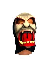 Fantasia Máscara com Mandíbula aberta de látex c/ capuz