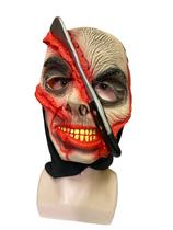 Fantasia Máscara de cabeça com machado personagem macabro