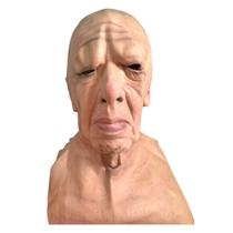 Fantasia Mascara de velho careca realista de latex senhor