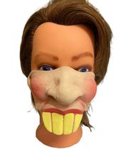 Fantasia Máscara Dentão Metade do Rosto de Látex
