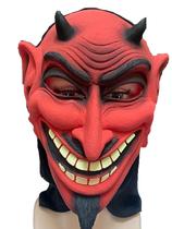 Fantasia Máscara Diabo Sarcástico de Látex Realista