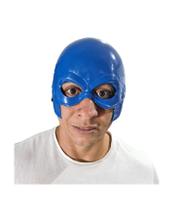 Fantasia Máscara Infantil super herói azul plástico rígido