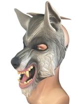 Fantasia Máscara Lobo Mau Feroz com dentes com elástico - Lynx produções