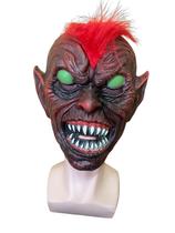 Fantasia Máscara Monstro Orc Assustador Vermelho