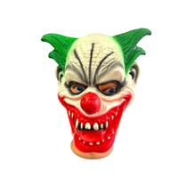 Fantasia Mascara Palhaço verde com sorriso maligno terror