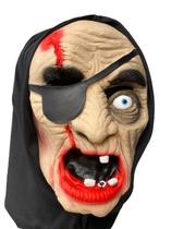 Fantasia Máscara Pirata Idoso Assustador c/ tapa olho Terror - Blook