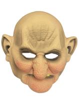 Fantasia Máscara Senhor Idoso Careca de Látex Realista