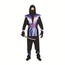 Fantasia masculina Ninja Master RG Costumes azuis plus size
