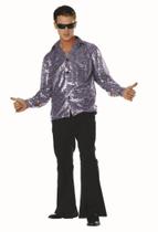 Fantasia masculina plus size RG Costumes Silver Black XL