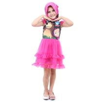 Fantasia Masha Faces Infantil - Masha e o Urso Fantasia Masha Faces Infantil - Masha e o Urso