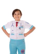 Fantasia Medico Curto Infantil, Fantasia Carnaval, Doctor