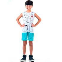 Fantasia Médico Infantil Super Pop - Sulamericana - Tamanho G - Numeração de roupa 10 ou 12 Fantasia Médico Infantil Super Pop - Sulamericana - Tamanho G - Numeração de roupa 10 ou 12