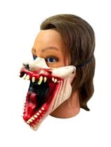 Fantasia Meia Máscara criatura c/Bocão aberto faminta terror