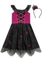 Fantasia Menina Vestido Bruxinha Princesa Kukiê Infantil Carnaval Em Tule Festa C/ Tiara Fantasia Menina Vestido Bruxinha Princesa Kukiê Infantil Carnaval Em Tule Festa C/ Tiara