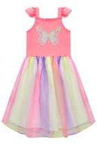 Fantasia Menina Vestido Infantil UV Fadinha Kukiê C/ Asa Colorido Confortável Festa Carnaval Fantasia Menina Vestido Infantil UV Fadinha Kukiê C/ Asa Colorido Confortável Festa Carnaval