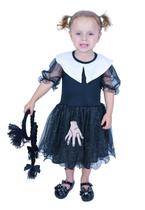 Fantasia Menina Vestido Preto com tule Muvile 9901