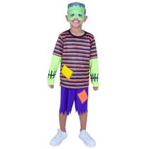 Fantasia menino monstro com máscara muvilê