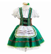 Fantasia Mesversario Menina Roupa Alemã de Luxo com Tiara