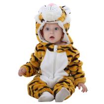 Fantasia MICHLEY Unissex Baby Romper, flanela de inverno, de 6 a 12 meses Fantasia MICHLEY Unissex Baby Romper, flanela de inverno, de 6 a 12 meses