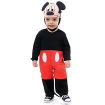 Fantasia Mickey Mouse Bebê com Touca - Disney