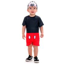 Fantasia Mickey Mouse Curto P/ Bebê Original Disney Completa