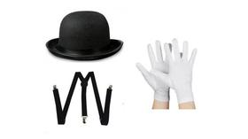 Fantasia Mímico Adulto 3 Peças Halloween Carnaval Festas