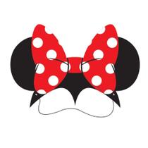 Fantasia Minnie Máscara em EVA Adulto e Infantil com Orelhas - Piffer
