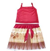 Fantasia Moana Infantil Carnaval festa aniversário menina Fantasia Moana Infantil Carnaval festa aniversário menina