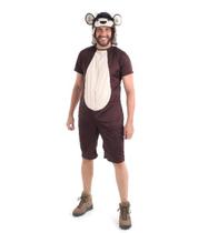 Fantasia Monkey Masculino Curto Adulto - Carnaval Fantasia Monkey Masculino Curto Adulto - Carnaval
