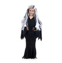 Fantasia Morticia Infantil - Família Addams - Halloween